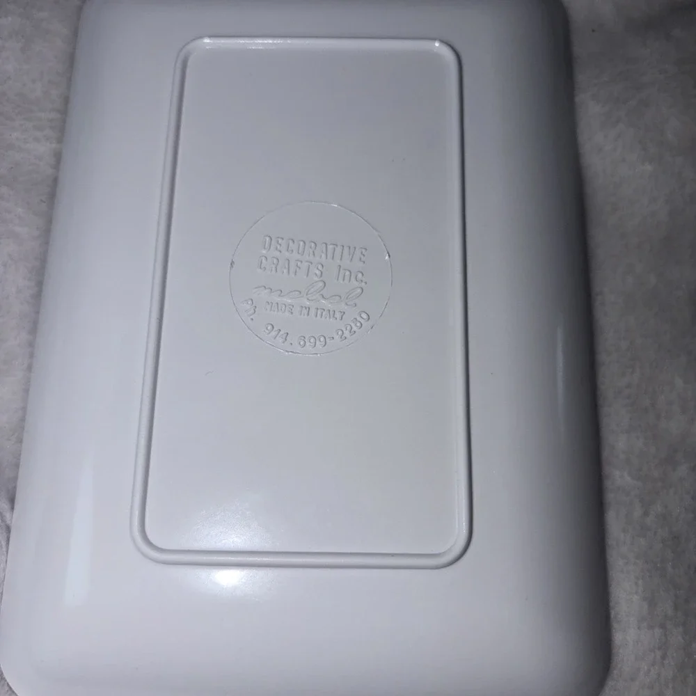 Vintage 70s Aubrey Beardsley Trinket Tray Illustrative  Melamine Mebel Italy EUC